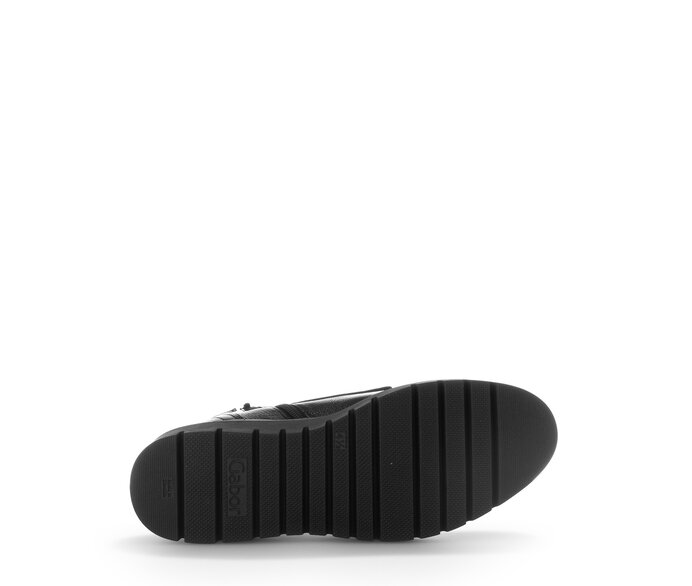 Gabor Damen  Sportliche Stiefelette Schwarz - Lackleder