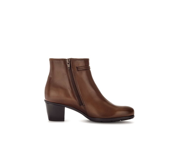 Gabor Damen  Elegante Stiefelette Braun - Glattleder