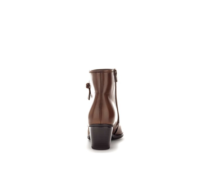 Gabor Damen  Elegante Stiefelette Braun - Glattleder