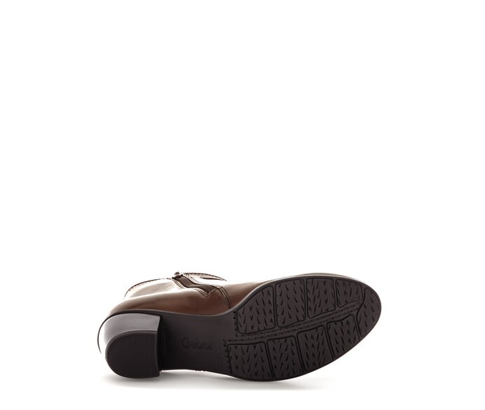 Gabor Damen  Elegante Stiefelette Braun - Glattleder