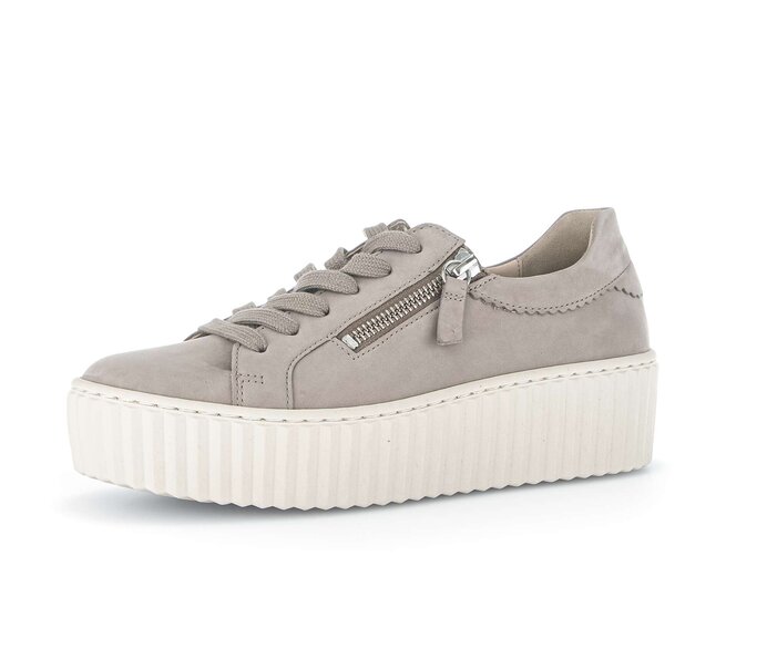 Gabor Damen  Sneaker Low Grau - Rauleder