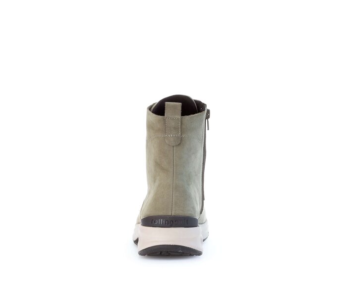 Gabor Damen  Sportliche Stiefelette Grün - Rauleder