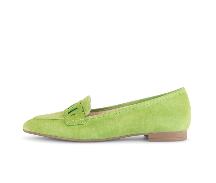 Gabor Damen Eleganter Ballerina Grün - Rauleder