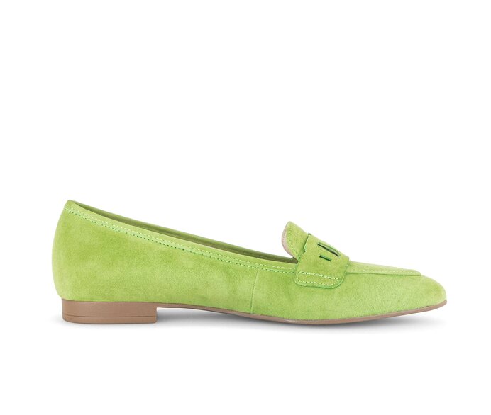 Gabor Damen  Eleganter Ballerina Grün - Rauleder