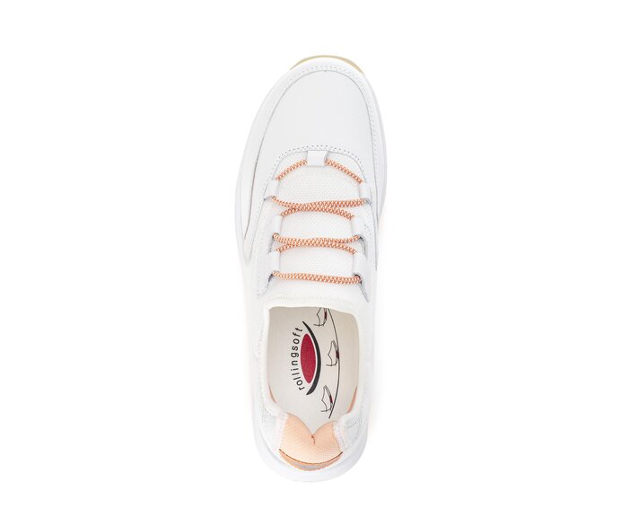 Gabor Damen  Sneaker Low Weiß - Materialmix Leder/Lederimitat