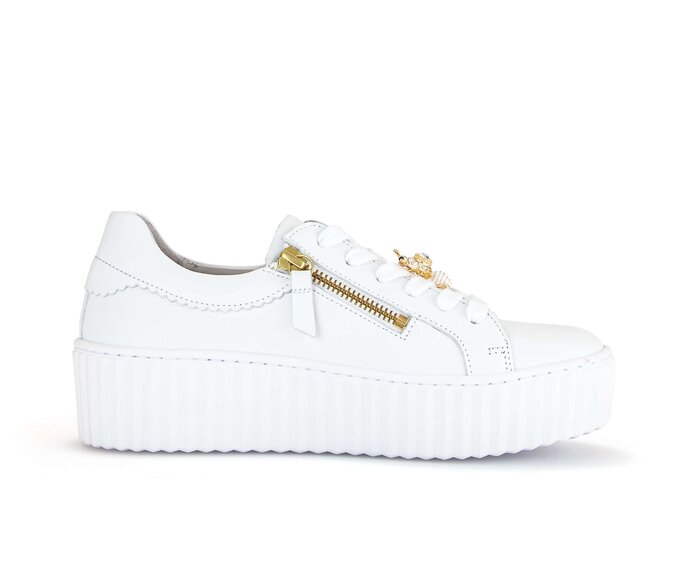 Gabor Damen  Sneaker Low Weiß - Glattleder