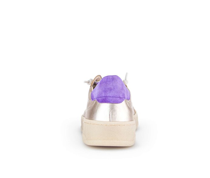 Gabor Damen  Sneaker Low Gold - Materialmix Leder