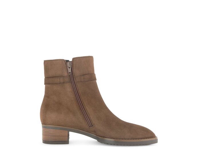 Gabor Damen  Elegante Stiefelette Braun - Rauleder