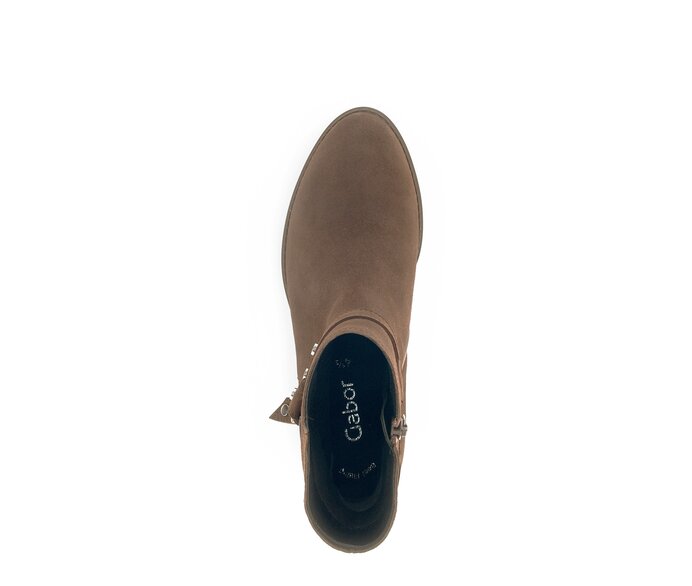 Gabor Damen  Elegante Stiefelette Braun - Rauleder