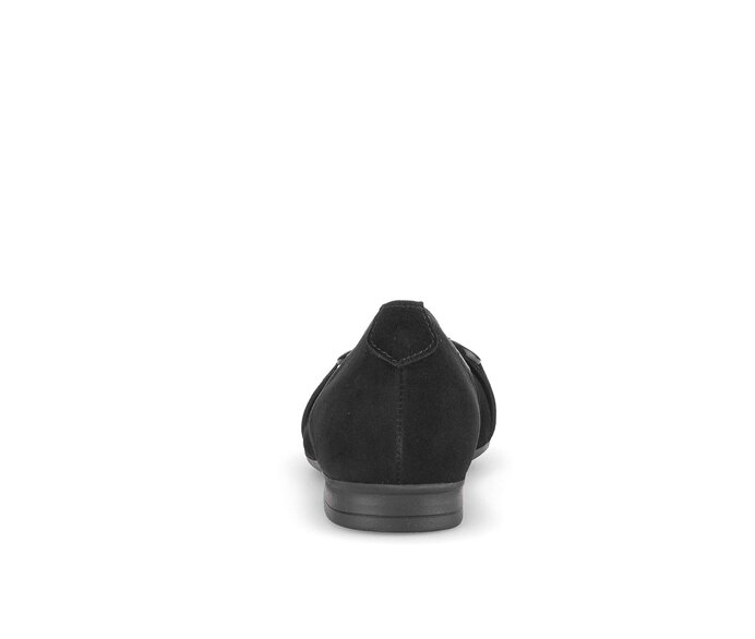 Gabor Damen  Eleganter Ballerina Schwarz - Rauleder