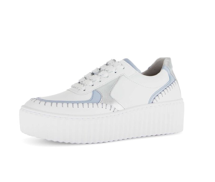 Gabor Damen  Sneaker Low Weiß - Glattleder