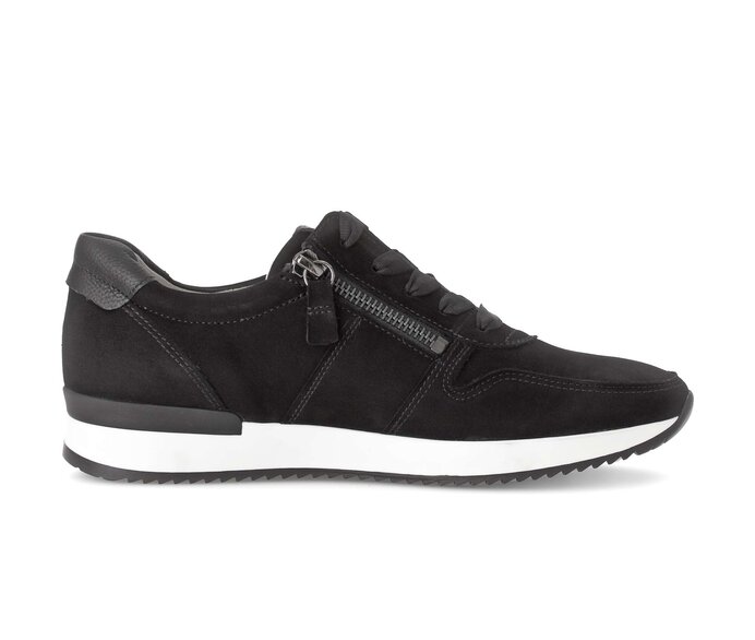 Gabor Damen  Sneaker Low Schwarz - Rauleder