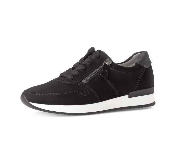 Gabor Damen  Sneaker Low Schwarz - Rauleder