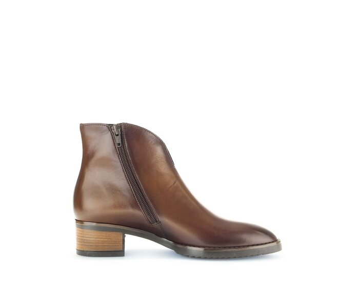 Gabor Damen  Elegante Stiefelette Braun - Glattleder