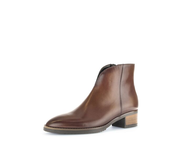 Gabor Damen  Elegante Stiefelette Braun - Glattleder