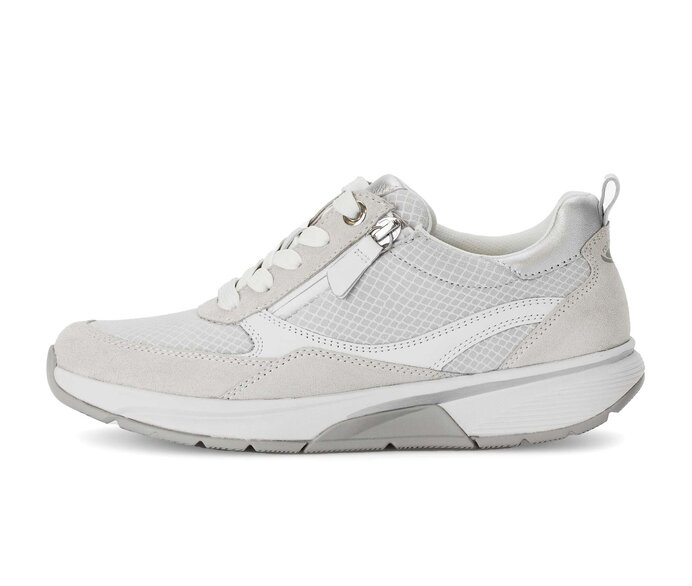 Gabor Damen Sneaker Low Grau - Materialmix Leder/Lederimitat