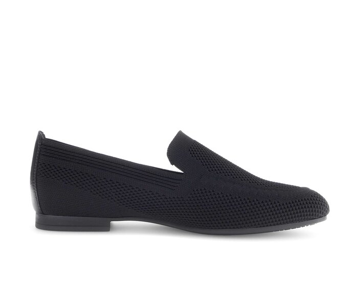 Gabor Damen  Slipper Schwarz - Materialmix Leder/Lederimitat
