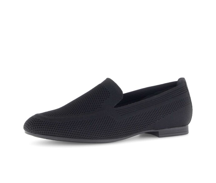 Gabor Damen  Slipper Schwarz - Materialmix Leder/Lederimitat