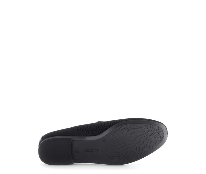 Gabor Damen  Slipper Schwarz - Materialmix Leder/Lederimitat