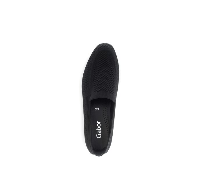 Gabor Damen  Slipper Schwarz - Materialmix Leder/Lederimitat