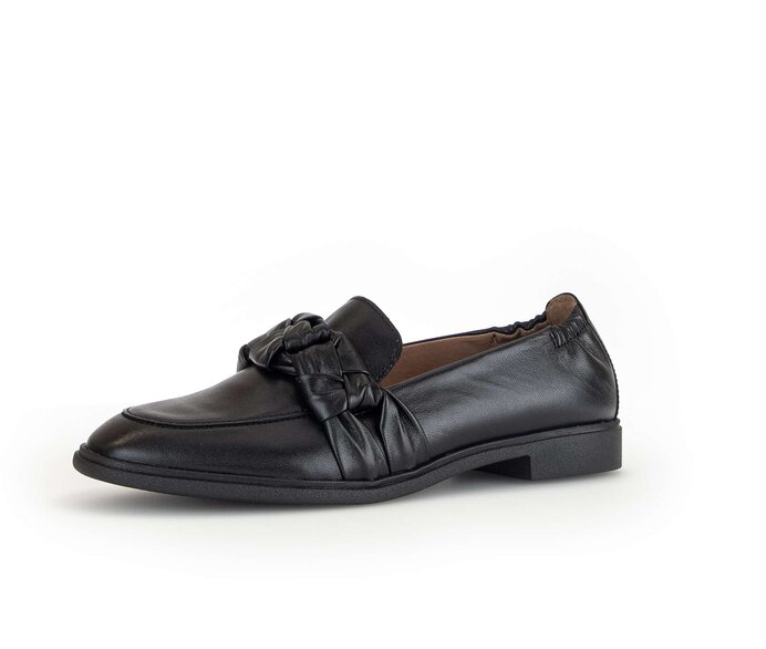 Gabor Damen  Slipper Schwarz - Glattleder