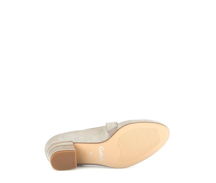 Gabor Damen  Spangenpumps Beige - Effektleder