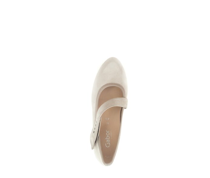 Gabor Damen  Spangenpumps Beige - Effektleder