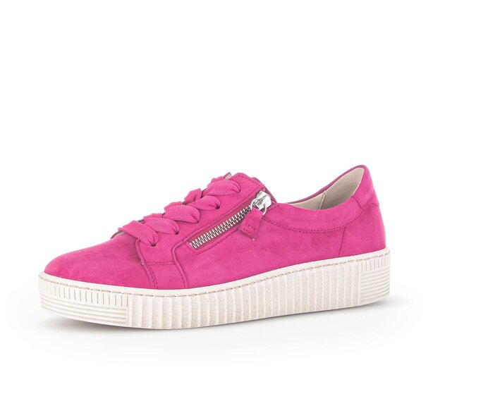Gabor Damen  Sneaker Low Pink - Rauleder