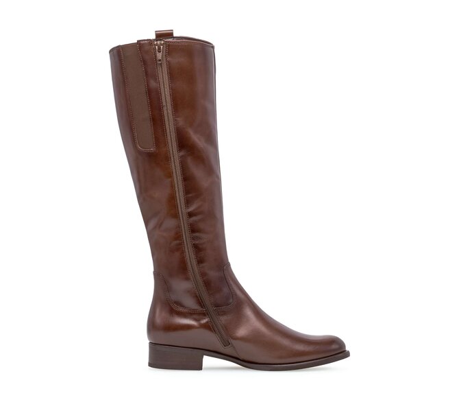 Gabor Damen  Eleganter Stiefel Braun - Glattleder