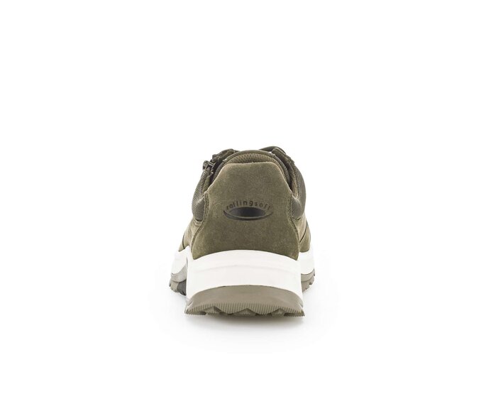 Gabor Herren Rollingsoft Sneaker Low Grün - Materialmix Leder/Textil
