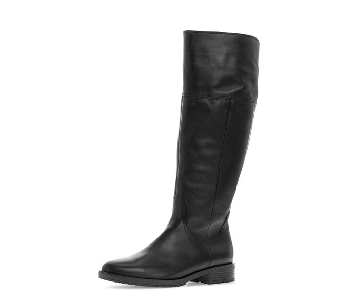 Gabor Damen  Sportlicher Stiefel Schwarz - Glattleder