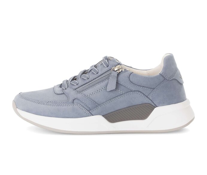 Gabor Damen Sneaker Low Blau - Rauleder