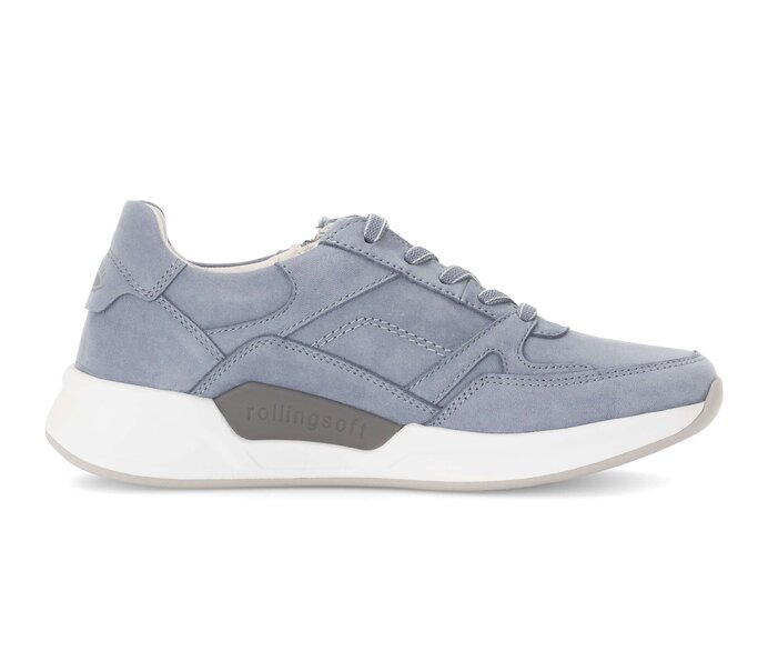 Gabor Damen  Sneaker Low Blau - Rauleder