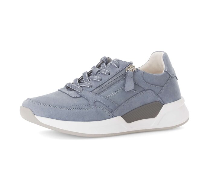 Gabor Damen  Sneaker Low Blau - Rauleder
