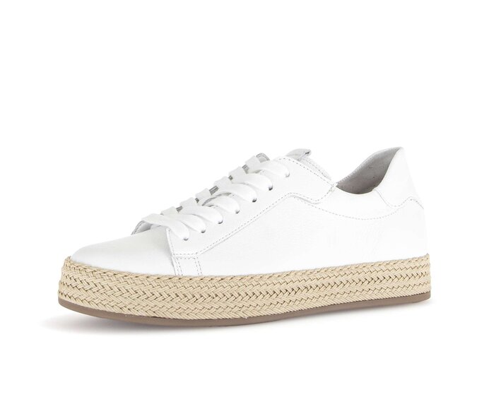 Gabor Damen  Sneaker Low Weiß - Glattleder