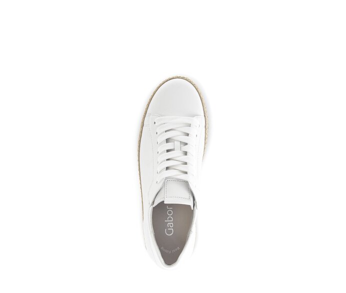 Gabor Damen  Sneaker Low Weiß - Glattleder