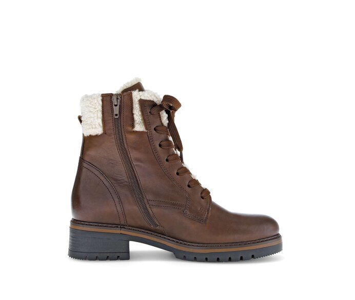 Gabor Damen  Winterstiefelette Braun - Materialmix Leder/Lederimitat