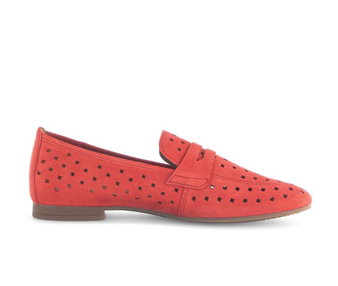 Gabor Damen  Slipper Rot - Rauleder