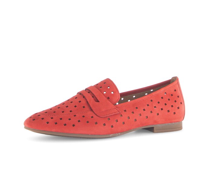 Gabor Damen  Slipper Rot - Rauleder