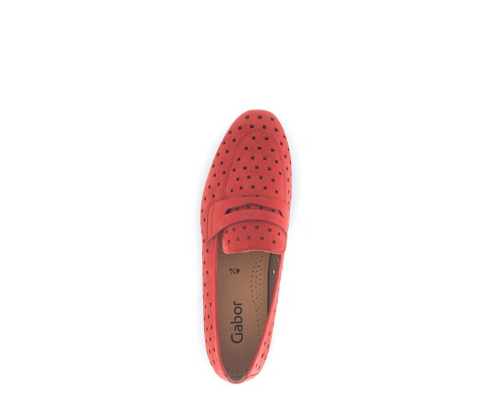 Gabor Damen  Slipper Rot - Rauleder