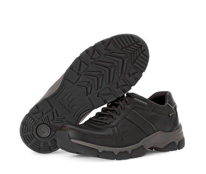 Pius Gabor Herren Sneaker Low Schwarz - Glattleder
