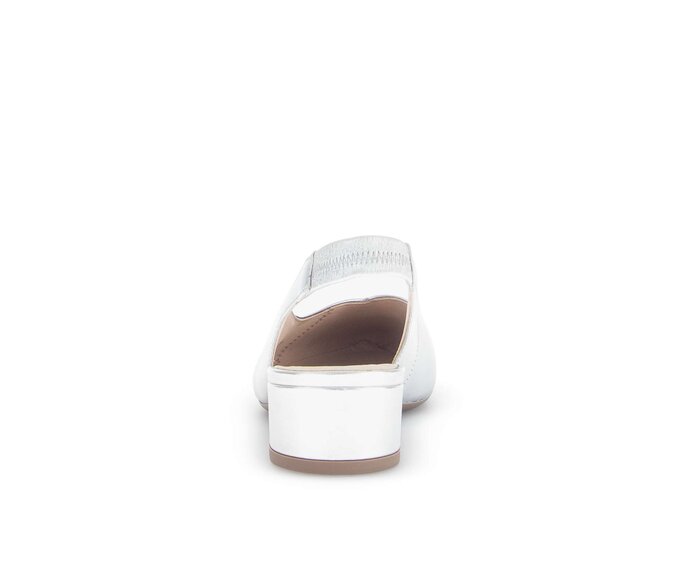 Gabor Damen  Slingpumps Silber - Effektleder