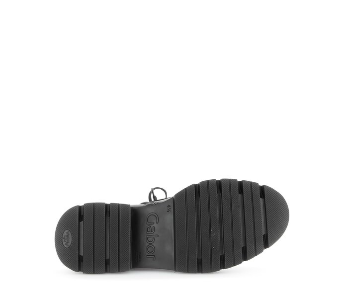 Gabor Damen  Schnürstiefelette Schwarz - Lackleder
