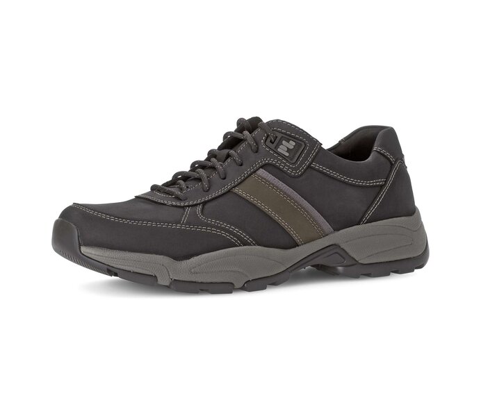 Pius Gabor Herren Sneaker Low Schwarz - Nubuk