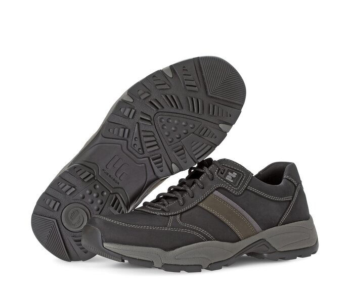 Pius Gabor Herren Sneaker Low Schwarz - Nubuk