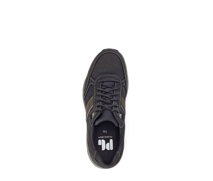 Pius Gabor Herren Sneaker Low Schwarz - Nubuk