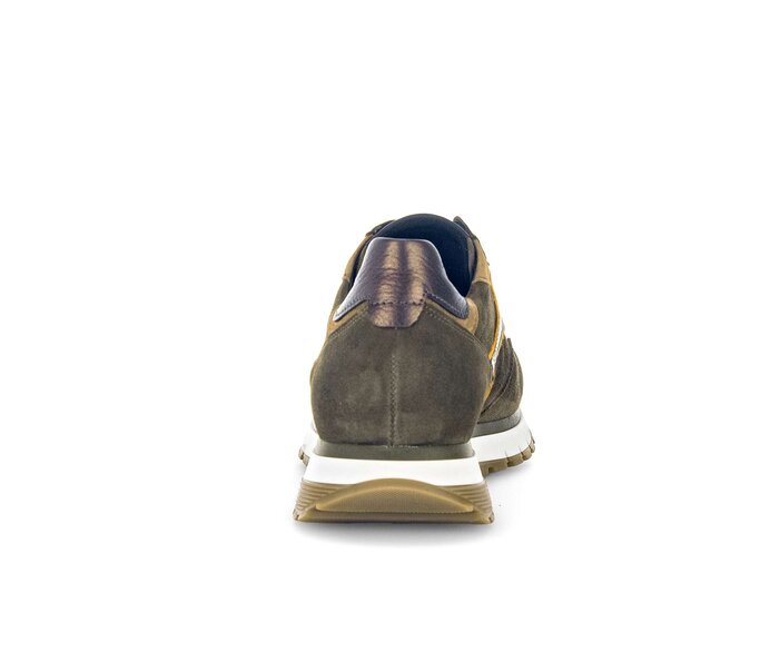 Gabor Damen  Sneaker Low Grün - Materialmix Leder
