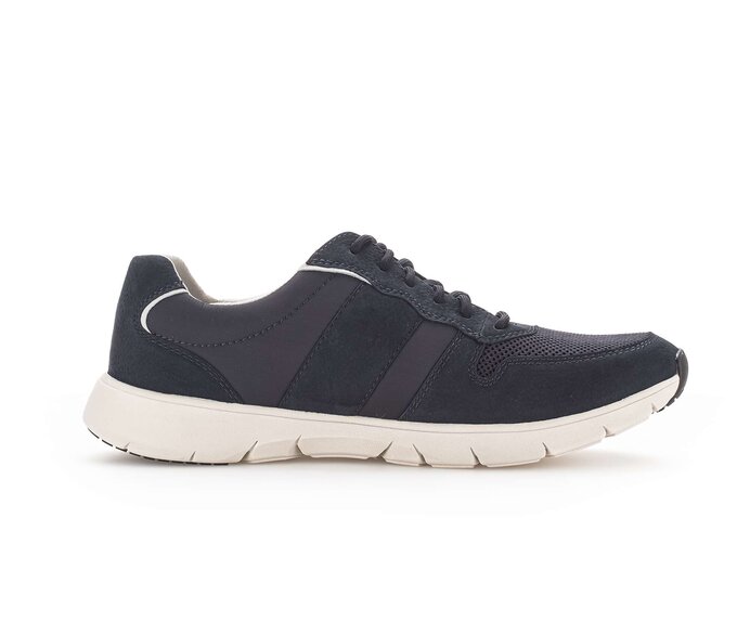 Pius Gabor Herren Sneaker Low Blau - Materialmix Leder/Textil