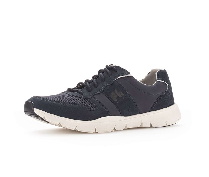 Pius Gabor Herren Sneaker Low Blau - Materialmix Leder/Textil