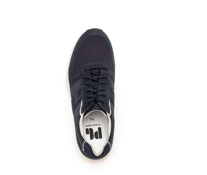 Pius Gabor Herren Sneaker Low Blau - Materialmix Leder/Textil